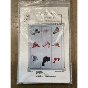 DK Designs Hat Boxes Design 3862 Brazilian Embroidery Design Fabric